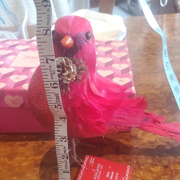 Ashland Red Bird Decor Accents with Metallic Neck Details - Picture 5 of 9